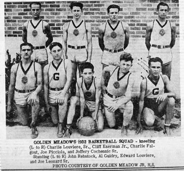 GMHS basketball team 1932